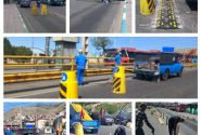 تمهیدات ترافیکی و بازسازی مسیر خط ویژه اتوبوس های تندرو BRT در بلوار شهدای حصارک